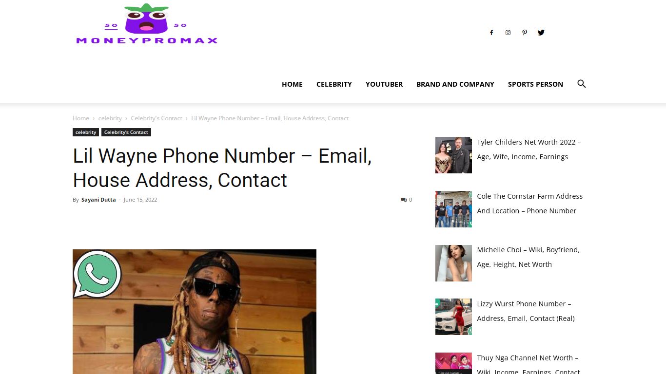 Lil Wayne Phone Number – Email, House Address, Contact